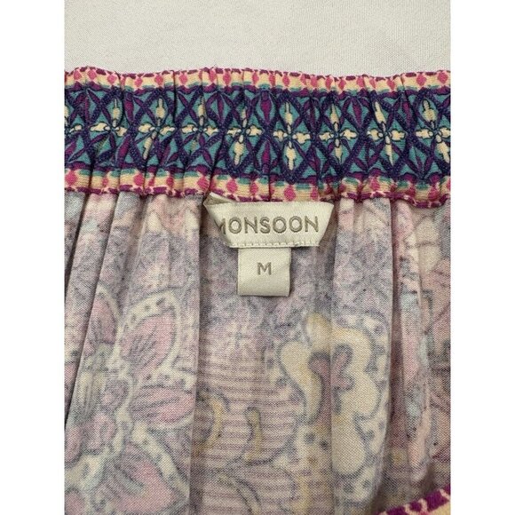 Monsoon Women’s Bohemian Style Front Slit Skirt Size M - Picture 5 of 6